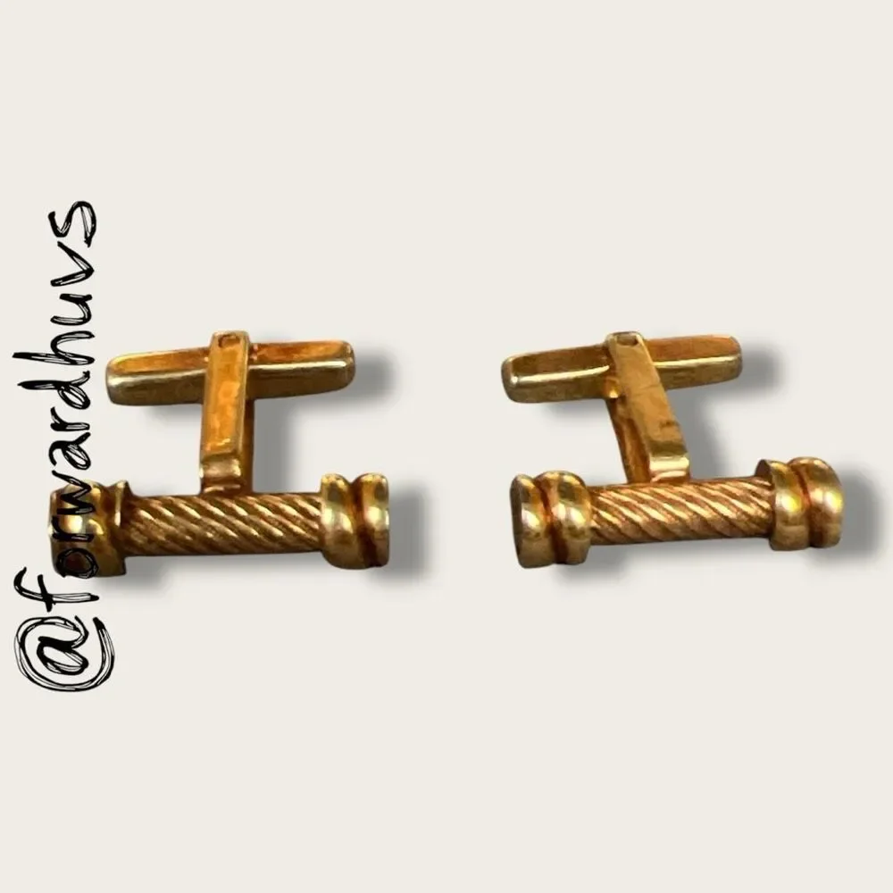 Vintage Gold Tone Hickok USA Cufflinks – Wear to Finish